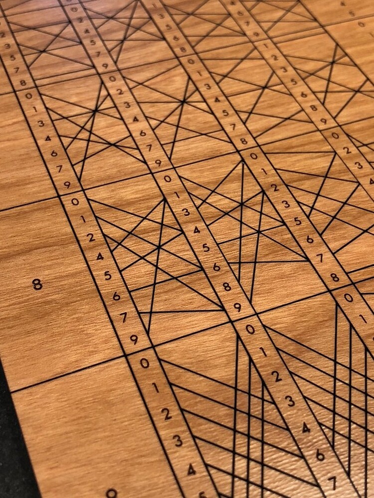 Genaille-Lucas Rulers - Made on a Glowforge - Glowforge Owners Forum