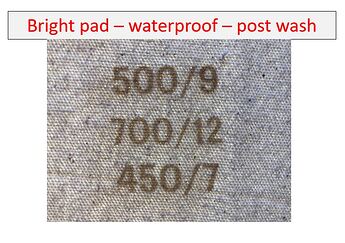 Waterproof bright pad