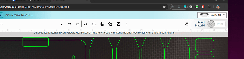 There is no EXCUSE for this ! Select Material buttons not all working ...