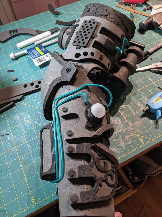 Steampunk Mechanical Arm EVA foam settings Beyond the Manual