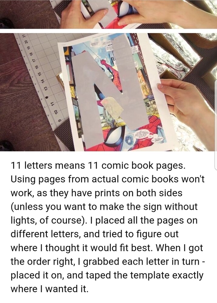 Comic book LED sign - Everything Else - Glowforge Owners Forum