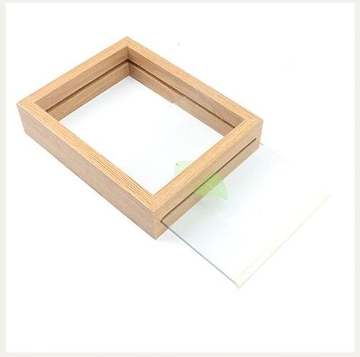 want to make picture frame with double sided glass