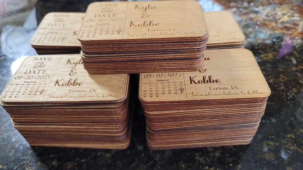 Save the Date - Made on a Glowforge - Glowforge Owners Forum