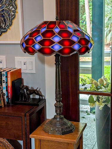 Zonohedrified Hexagonal Antiprism lamp-17