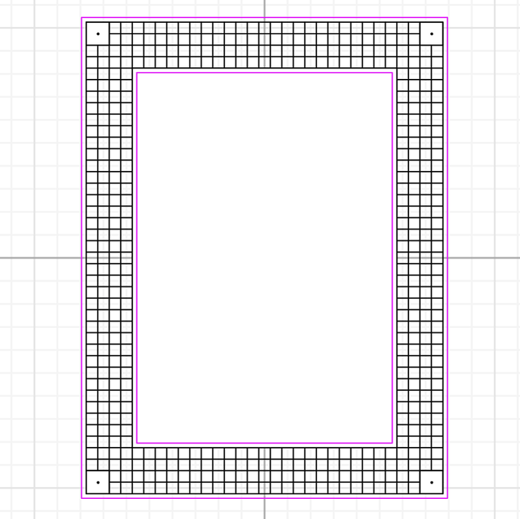 Scanning Grid Frame - Paper Template - Free Laser Designs - Glowforge ...