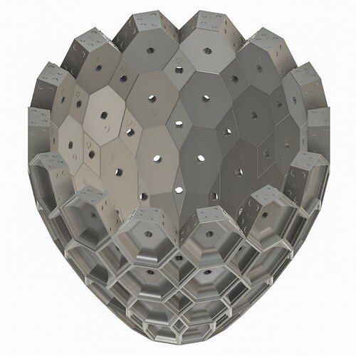 Zonohedrified Heptagrammic Prism-2
