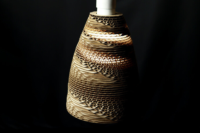 Simple Cardboard Cone Light 04