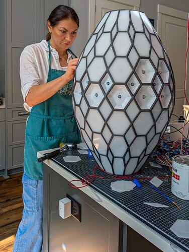 Zonohedrified Heptagrammic Prism-154