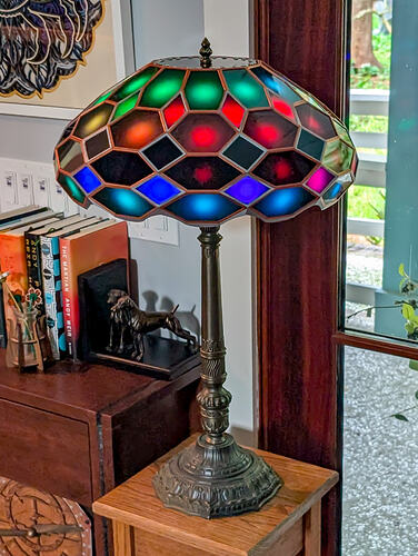 Zonohedrified Hexagonal Antiprism lamp-20