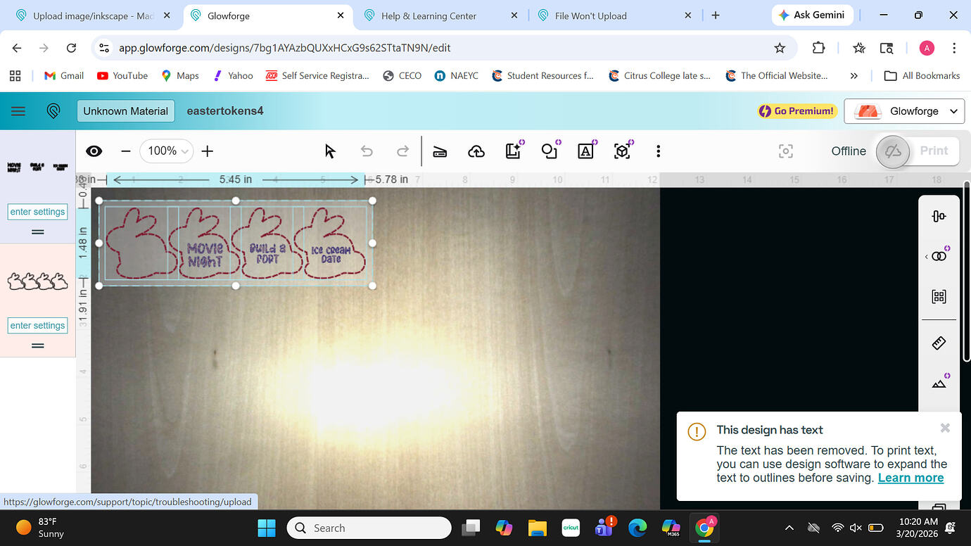 Upload image/inkscape - Made on a Glowforge - Glowforge Owners Forum