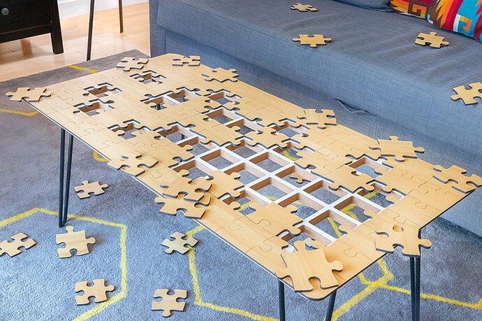 The Jigsaw Puzzle Coffee Table