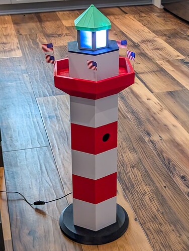 Harbor Town Lighthouse Birdhouse-14