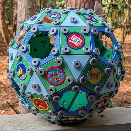 Demerit badge rhombicosidodecahedron-15