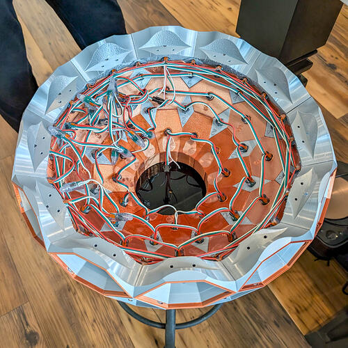 Zonohedrified Hexagonal Antiprism lamp-12