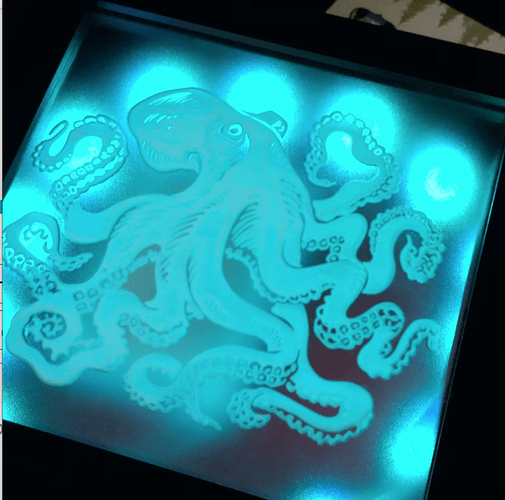 Octopus box blue