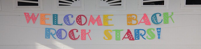 Welcome Back Sign