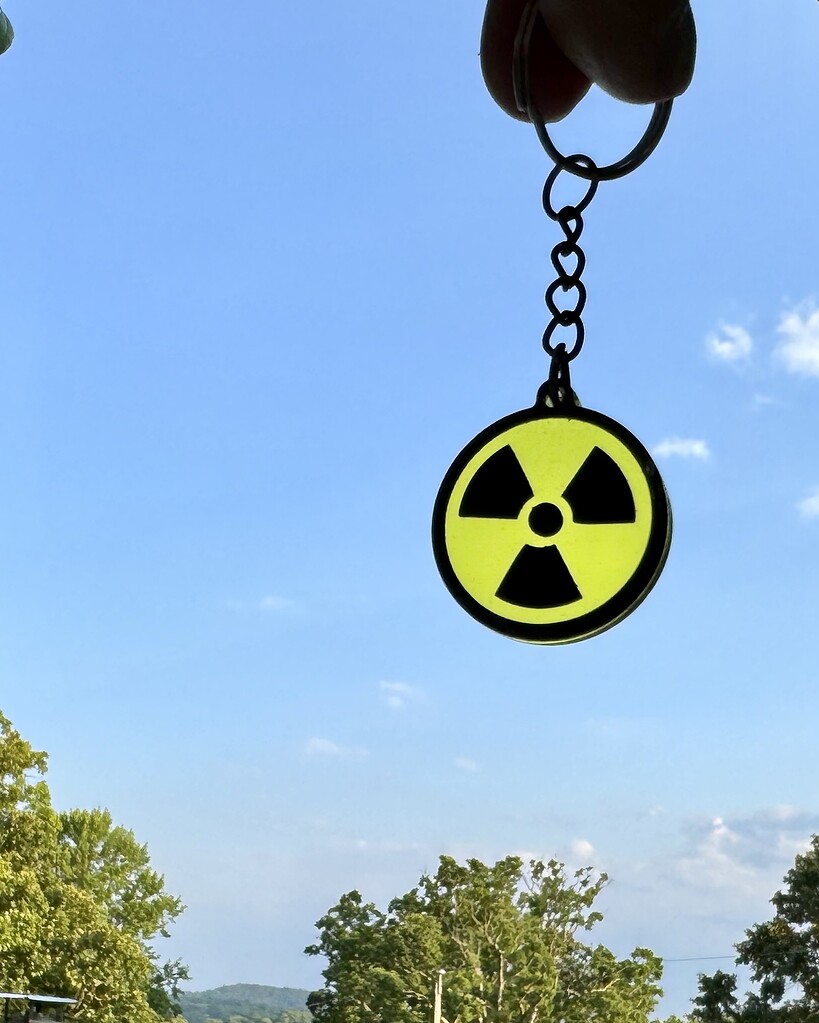 Nuclear Key Rings Nuclear keychain inspired by Fallout! (tutorial) - Made on a Glowforge ...