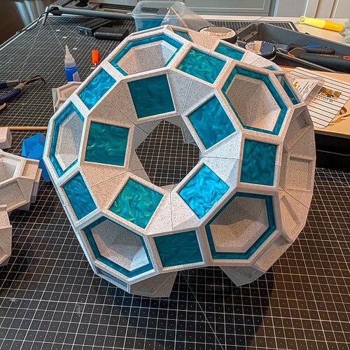 Cupola-Drilled Truncated Icosidodecahedron-14