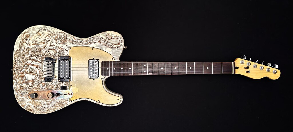 ギター kraken custom guitars Yahoo!オークション - 希少 Kraken Guitar NEXTER Floyd Rose