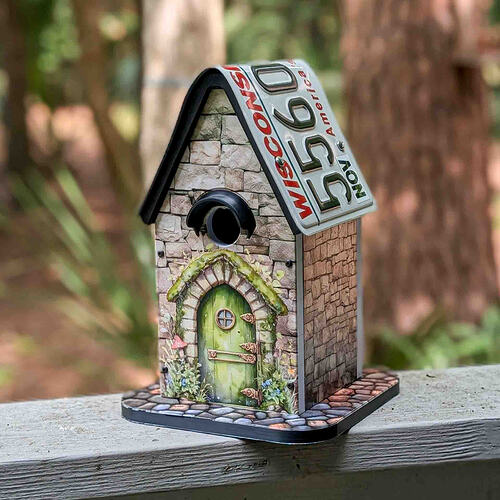 License Plate Birdhouse-11