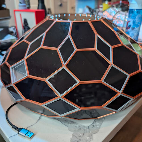 Zonohedrified Hexagonal Antiprism lamp-15