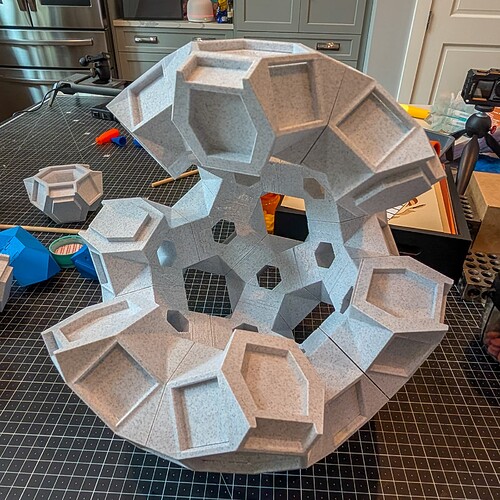 Cupola-Drilled Truncated Icosidodecahedron-13