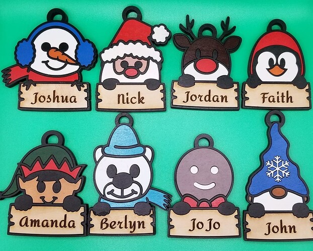 Christmas Personalized Head Ornaments Spin City