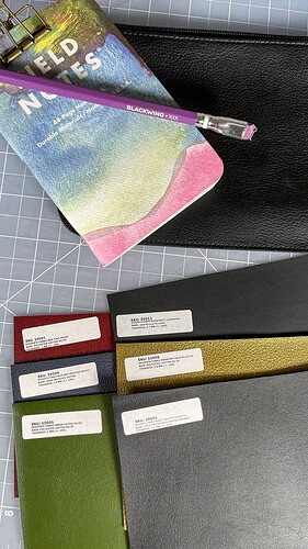 Select cactus leather samples