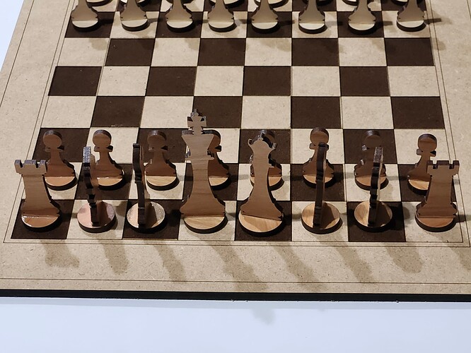 Draftboard chess board