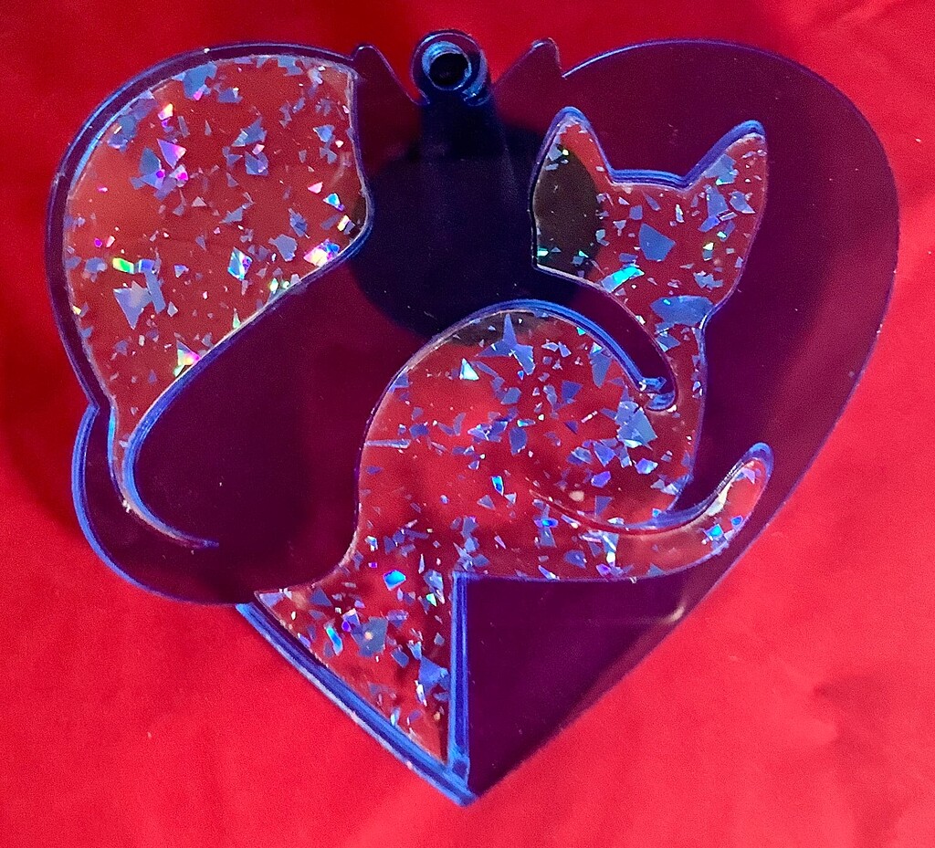 Stained glass cat heart free laser designs glowforge owners forum