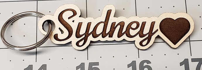 Syd Key Chain Front