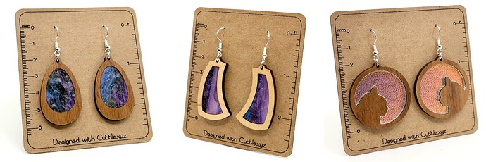 three earrings