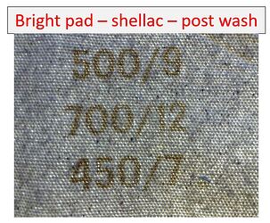 bright pad shellac