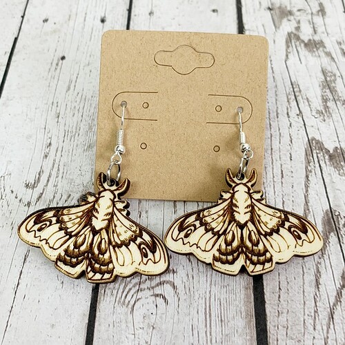 cornacopia moth earring