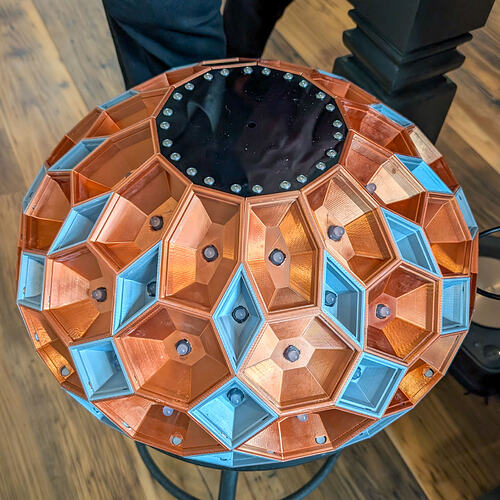 Zonohedrified Hexagonal Antiprism lamp-11