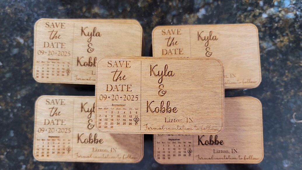 Save the Date - Made on a Glowforge - Glowforge Owners Forum