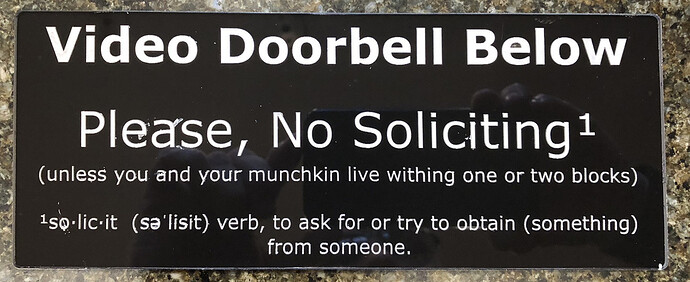 DoorbellSign