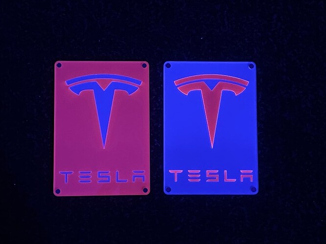 Tesla Emblem Fluorescent Sign - 1