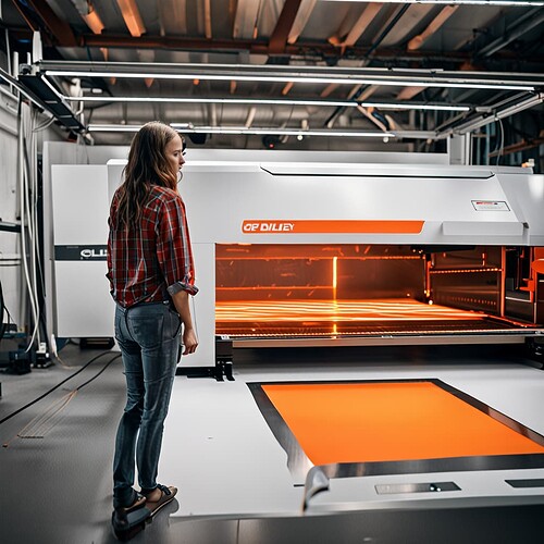 realistic_photo_of_a_woman_standing_inside_of_a_huge_laser_cutter_with_orange_glass_windows__A_laser_beam_is_gliding_past_her_cutting_through_material_on_the_flo_steps-33_seed-0ts-1690170059_idx-0