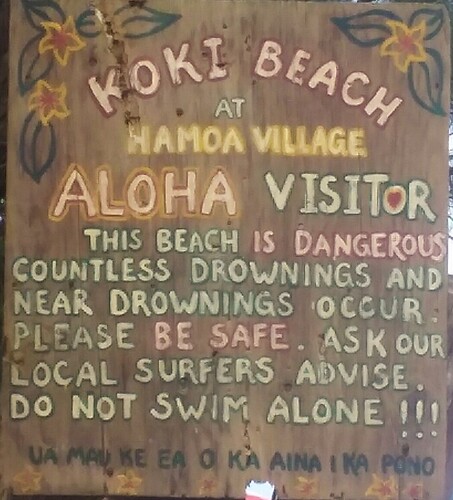 Hawaiian sign