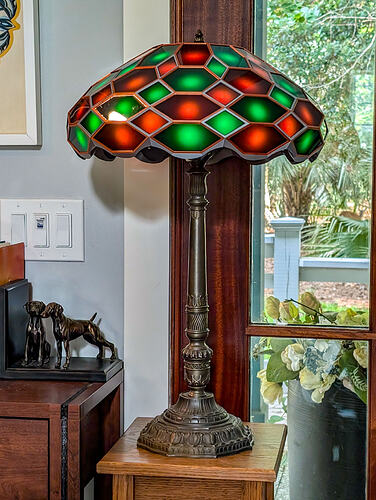 Zonohedrified Hexagonal Antiprism lamp-102