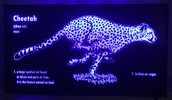 Cheetah blue