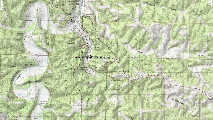 Bennett Spring Topographic Map (1)