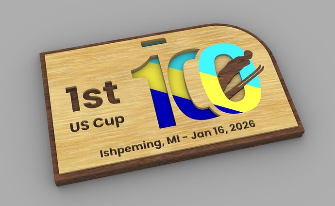 ski medal-CAD