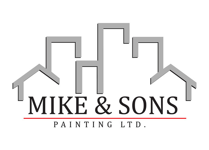 Mike and Sons logo white