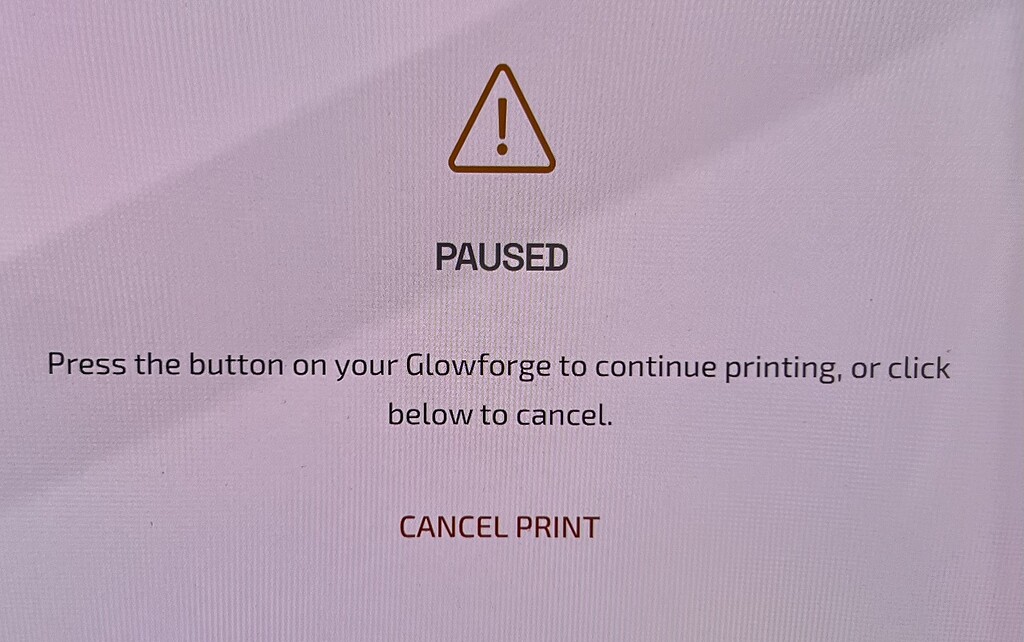 Error for Pro HD - Community Support - Glowforge Owners Forum