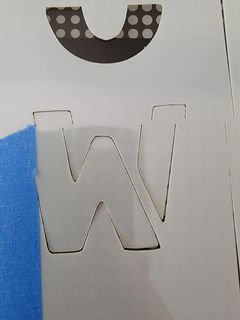 alignment off w - stencil