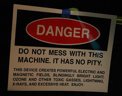 Machine warning