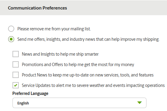 UPS-MyEmailSubscriptionSettings