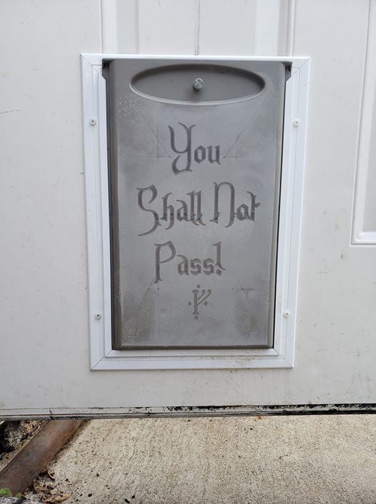 Dog Door_You Shall Not Pass